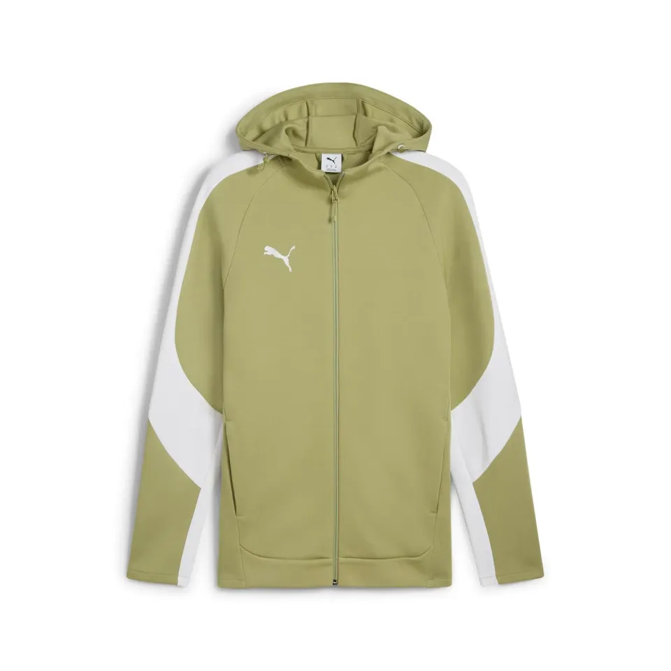 Puma Teamevostripe felpa uomo con cappuccio M grigia