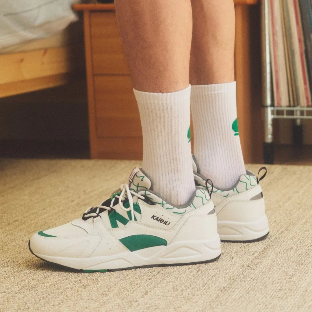 Karhu Fusion 2.0 sneakers White Ultramarine Green pelle
