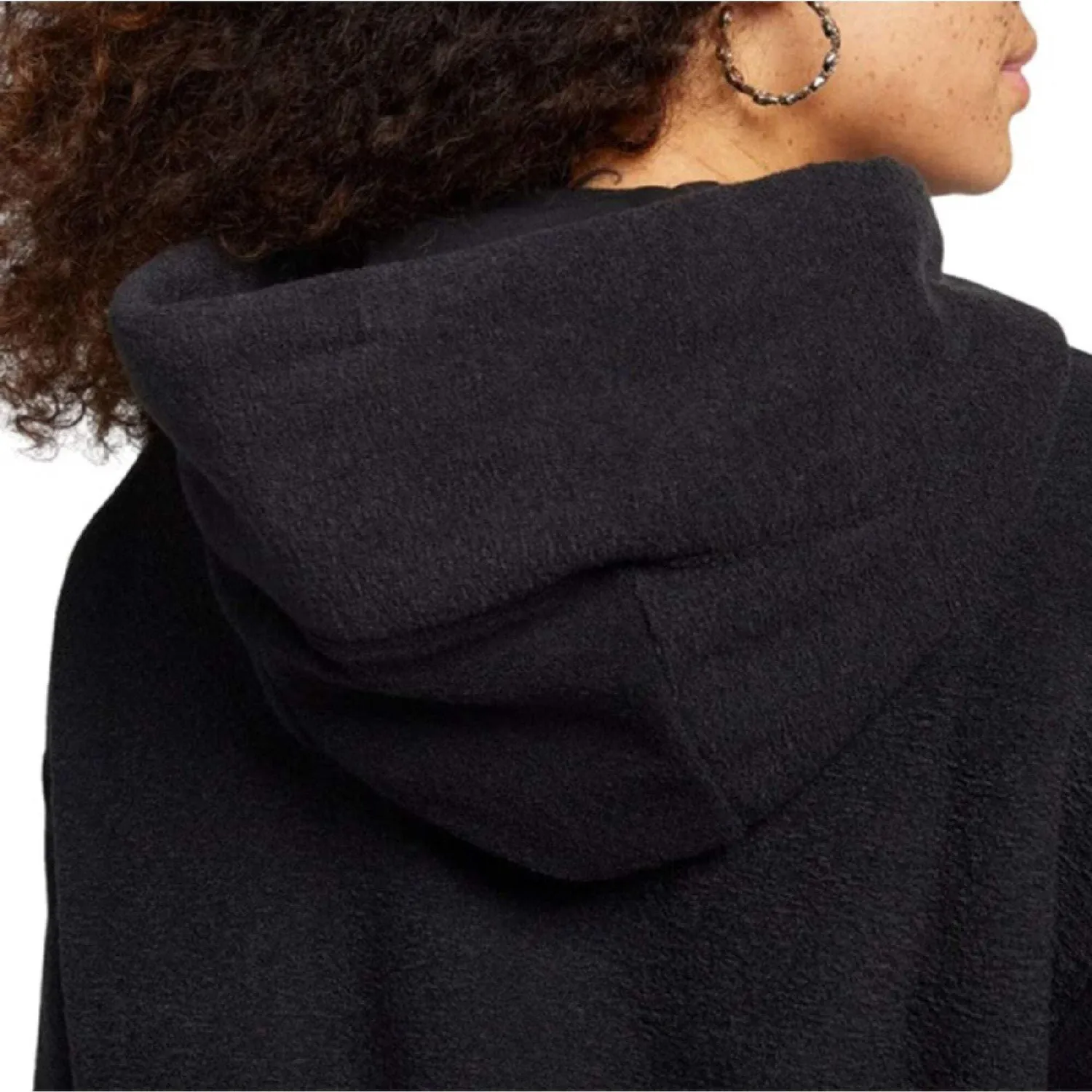 Nike Phoenix Fleece felpa cappuccio donna pile rosa