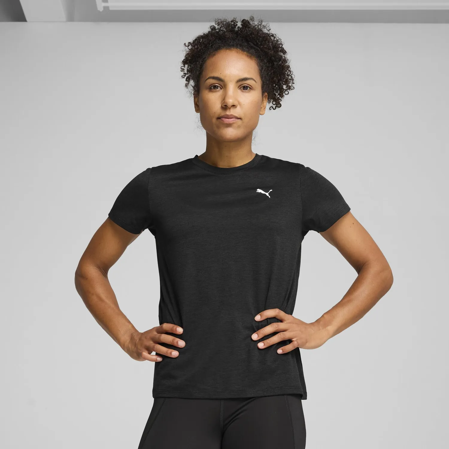 Puma Tad Essential Heather t-shirt donna jersey allenamento
