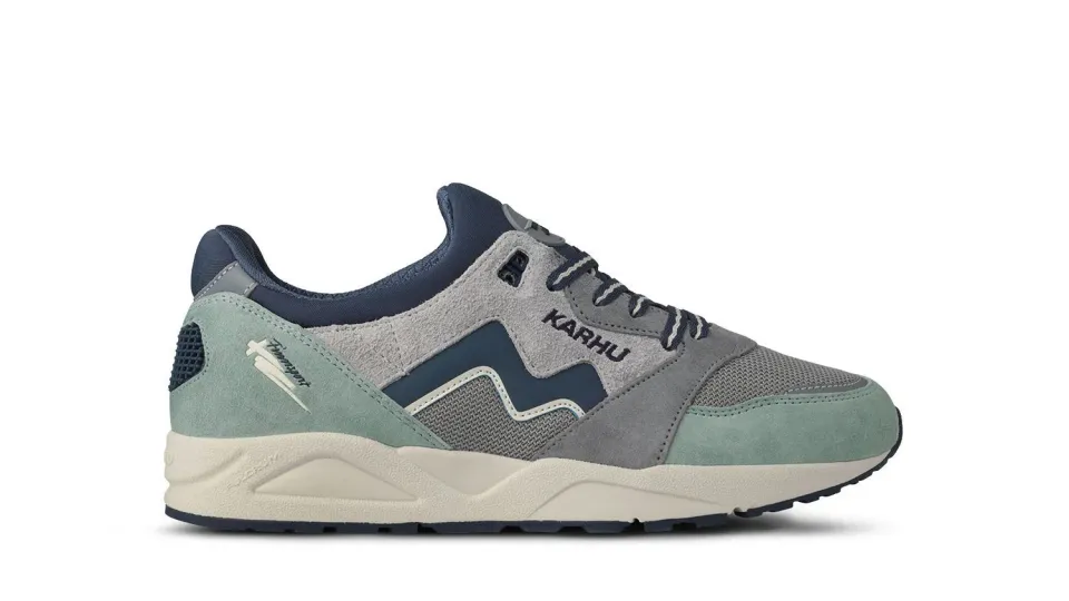 Karhu Aria 95 sneakers aqua gray indigo mesh lifestyle