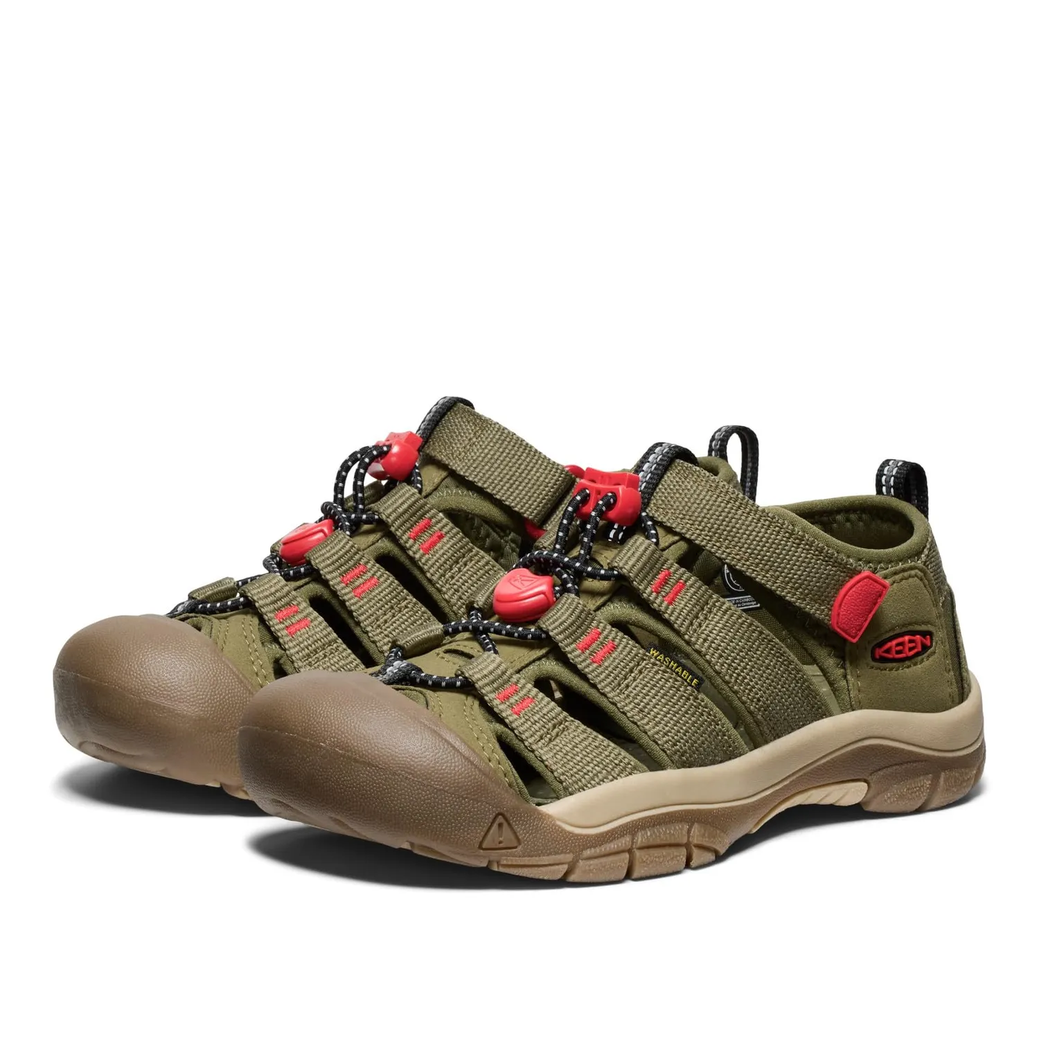 KEEN Newport H2 sandali bimbi verde arancio 4 Big Kid