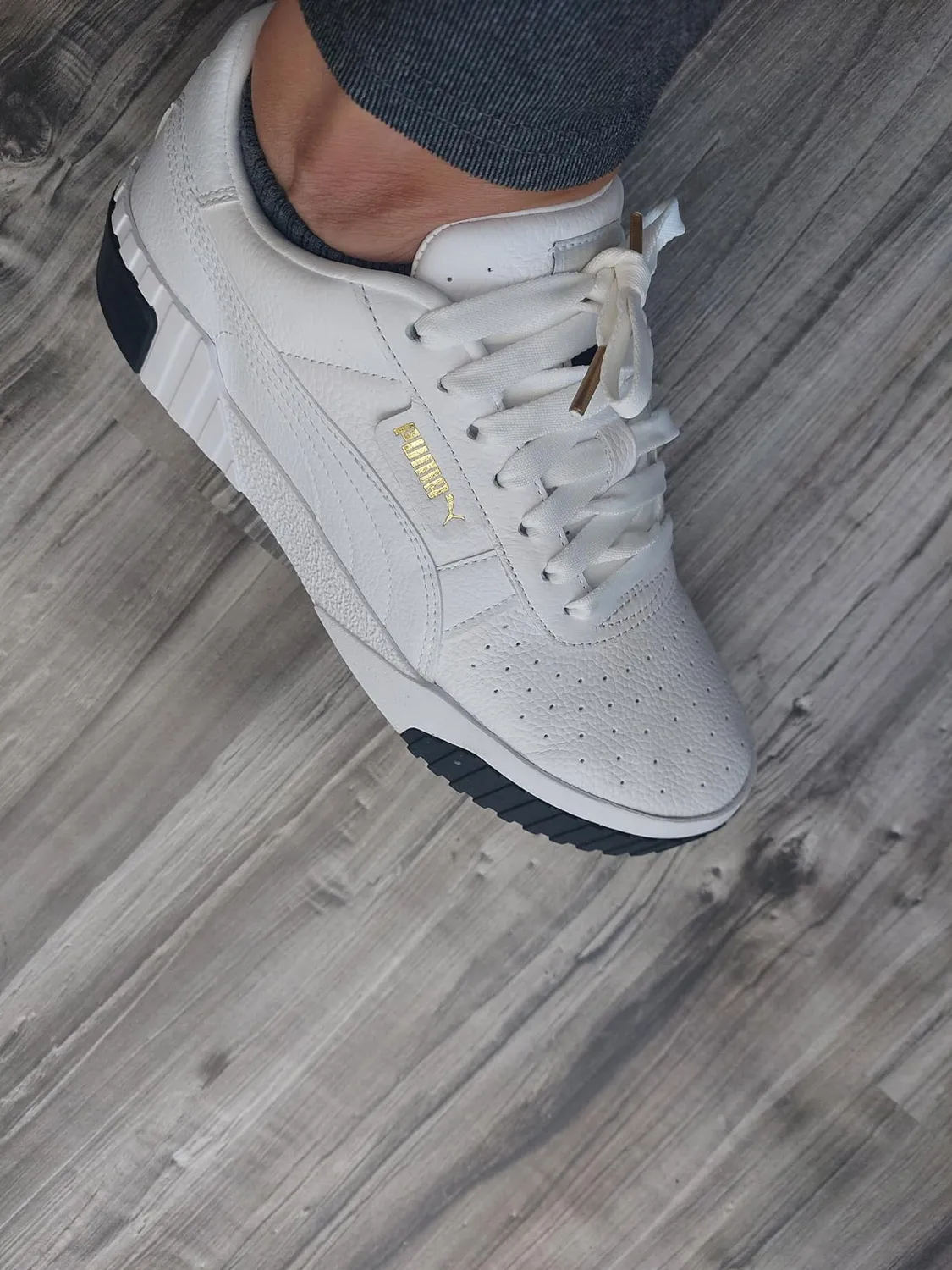 Puma Cali sneakers donna bianche pelle anni 80