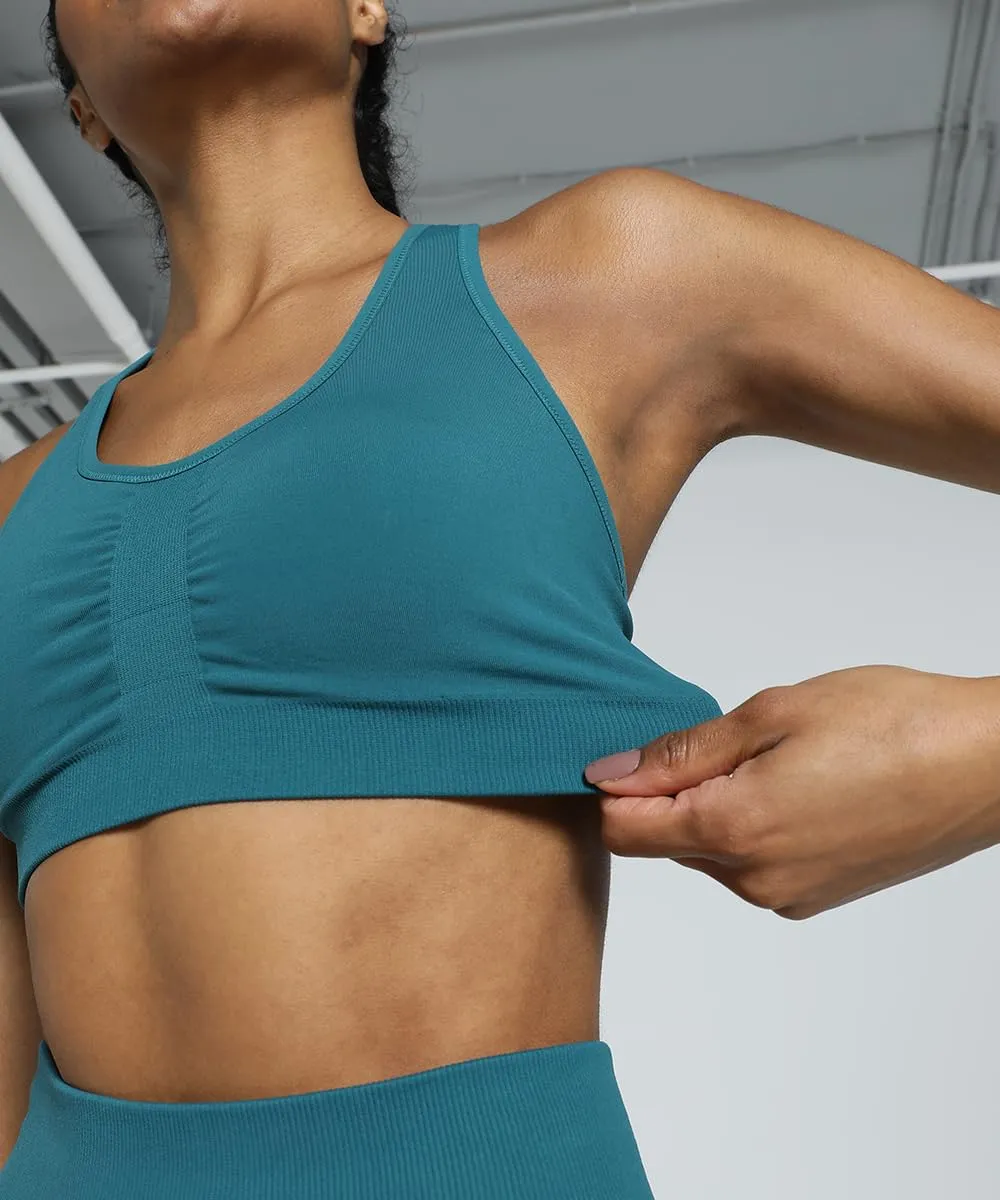 Puma 4Keeps Shapeluxe Seamless Bra reggiseno verde