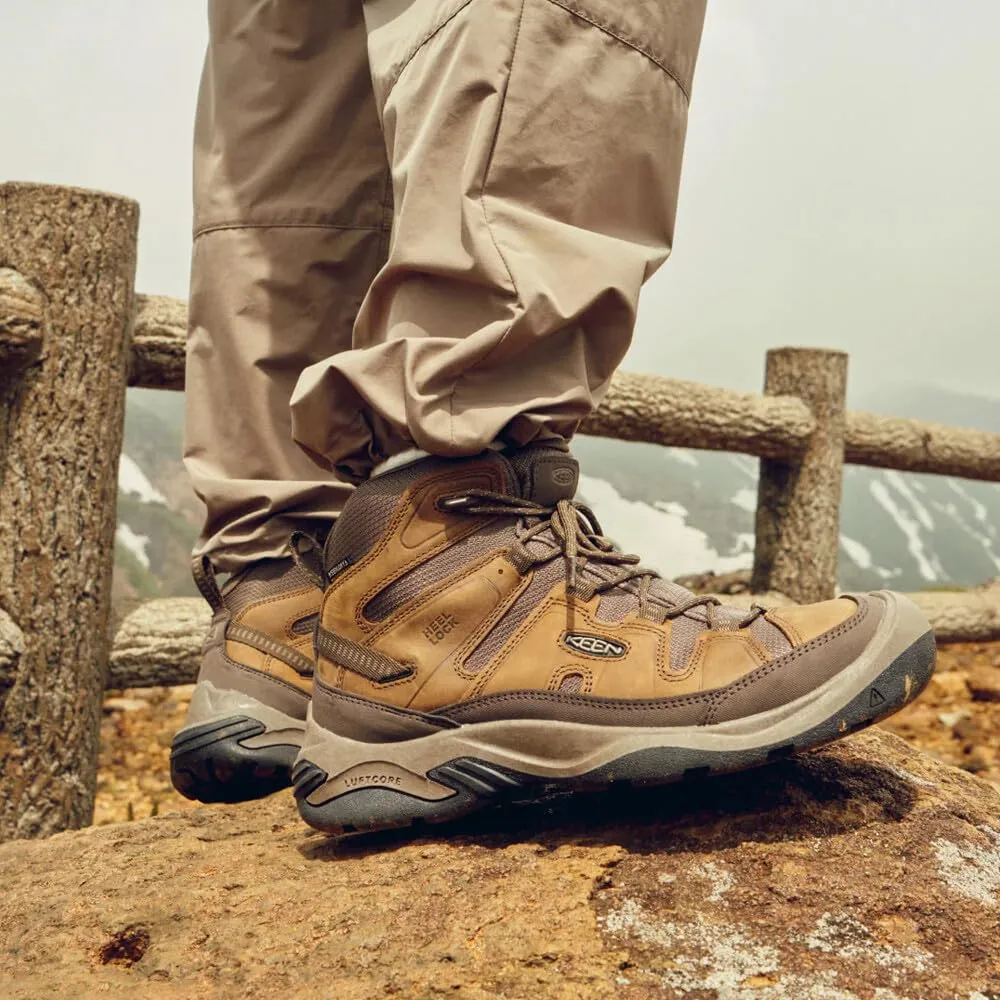 KEEN Circadia Mid Waterproof Wide scarponi uomo pelle