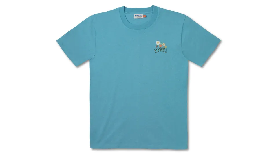 Karhu Flower Logo t-shirt Delphinium cotone