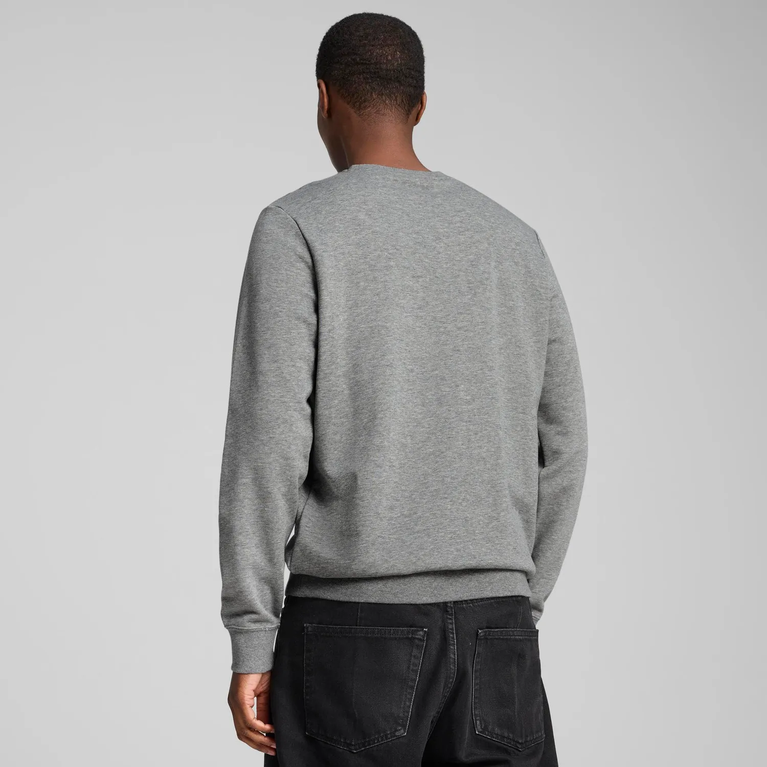 Puma Ess No.1 Logo Crew felpa uomo S grigia girocollo