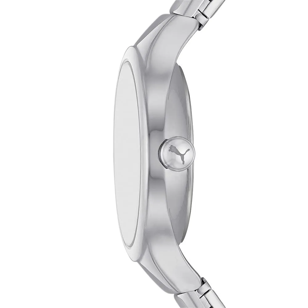 PUMA Contour orologio donna argento marrone quarzo
