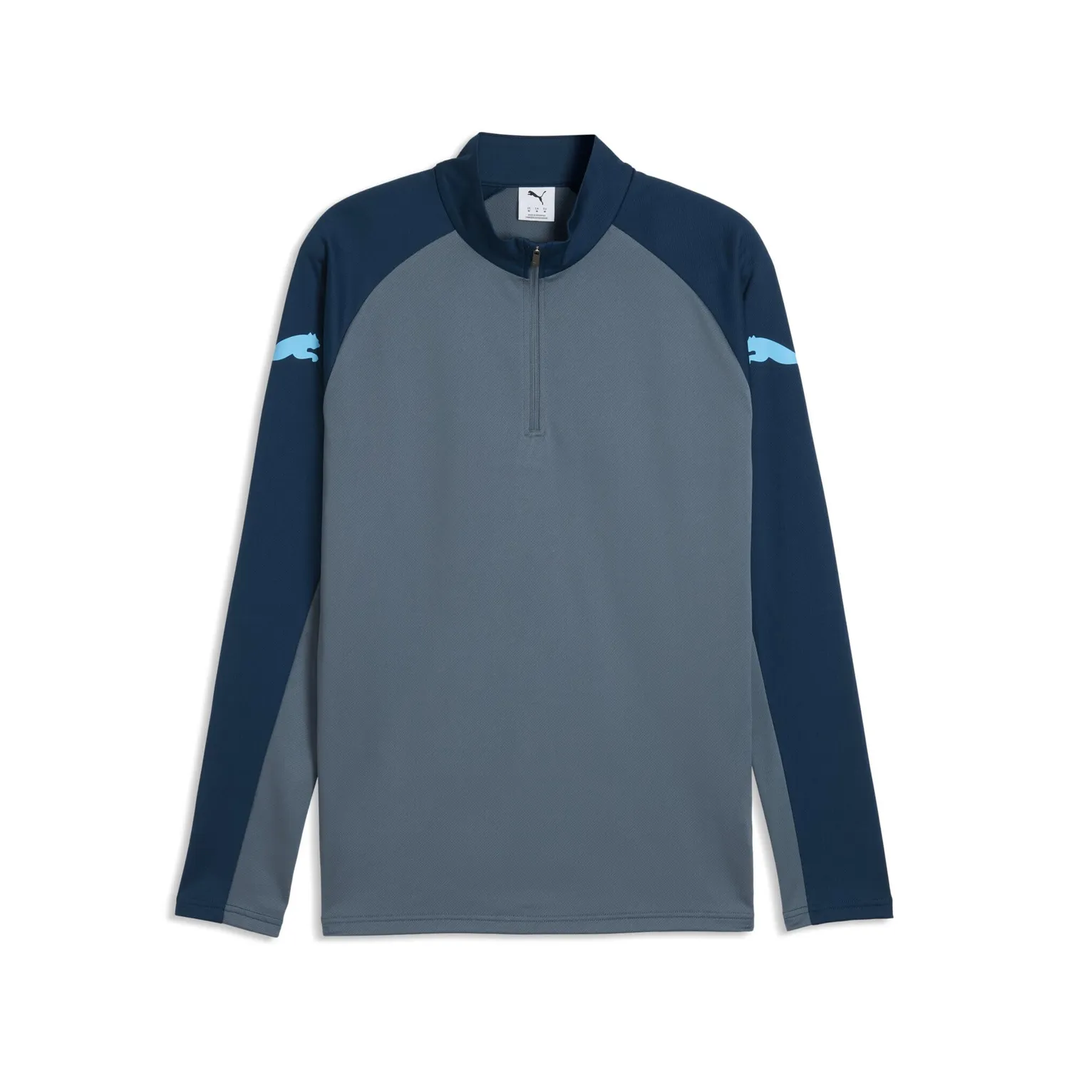 PUMA IndividualLiga maglia zip uomo collo alto blu