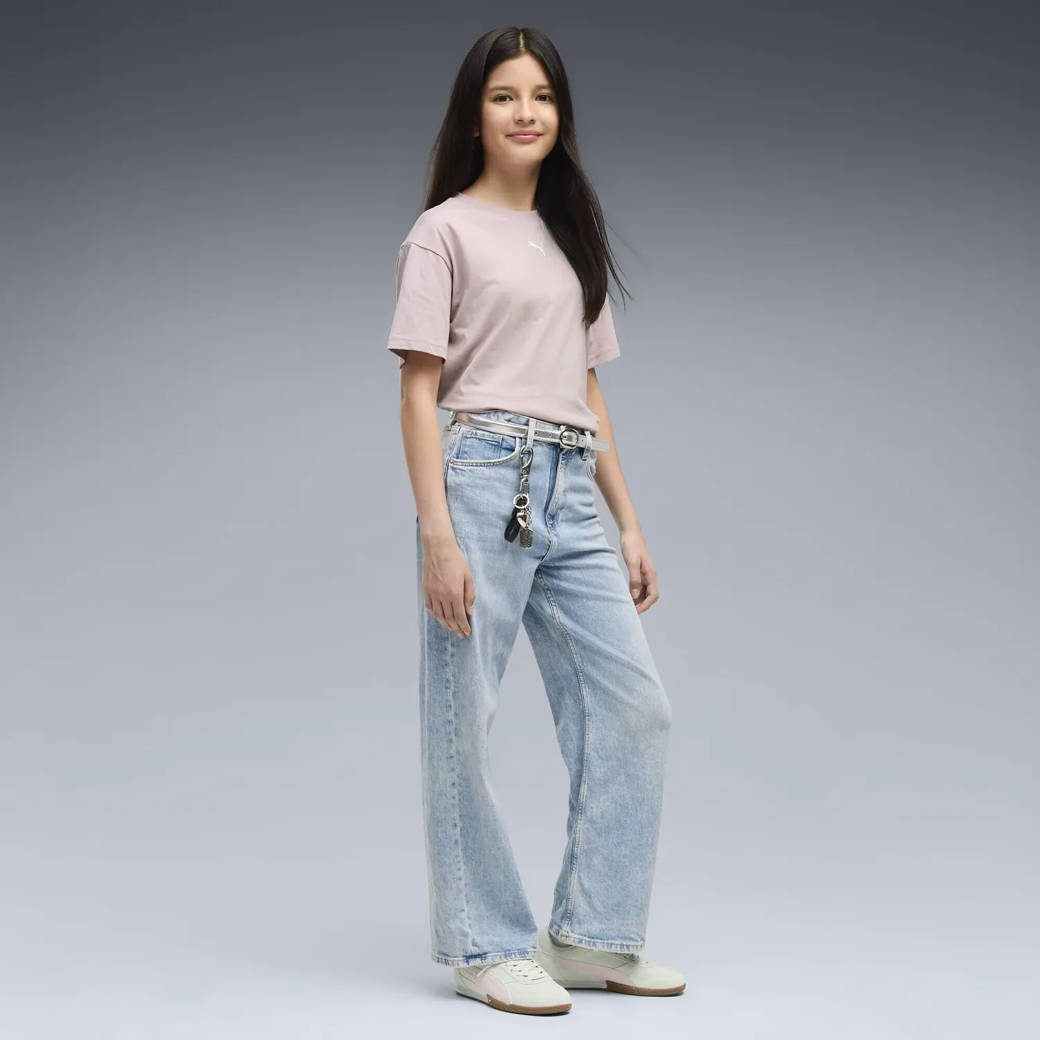 Puma Essentials Boxy maglietta ragazzi 152 rosa