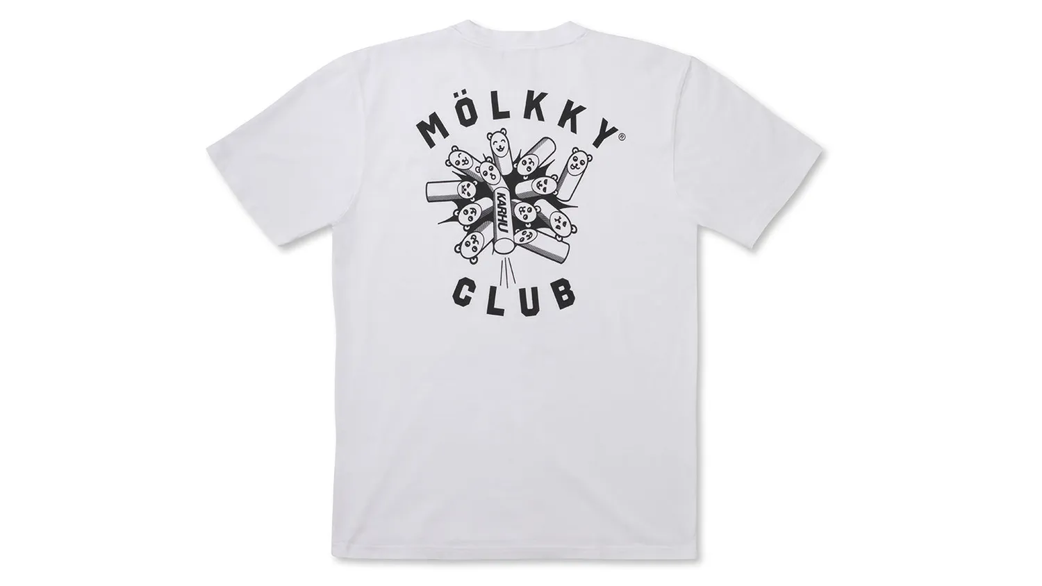 Karhu Mölkky Club t-shirt White Black cotone relaxed