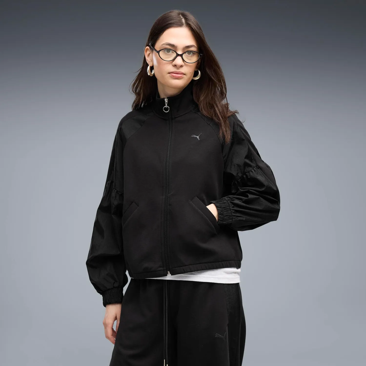 PUMA Her Giacca Zip Donna taglio morbido