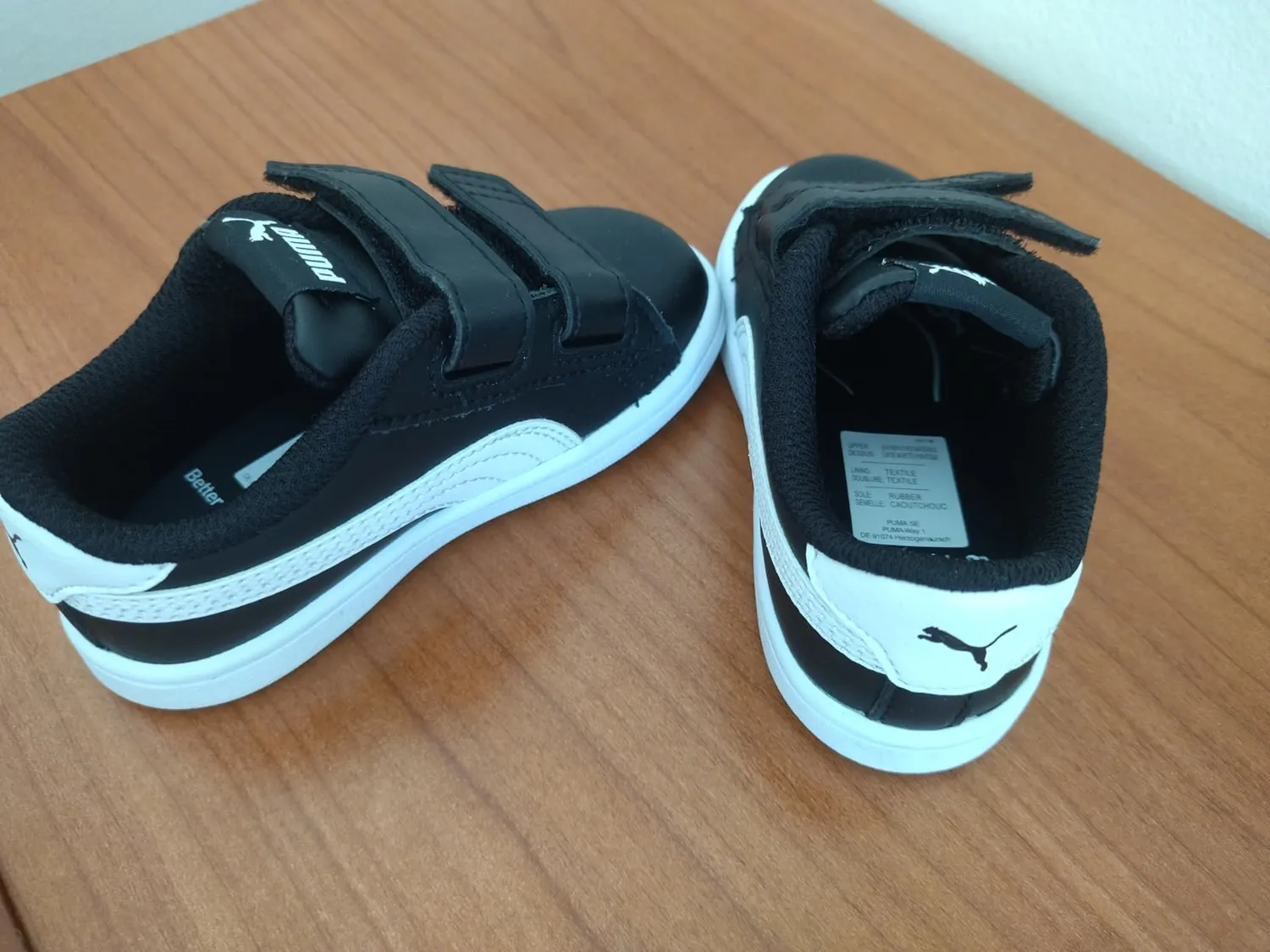Puma Smash 3.0 Leather V sneakers bimbo bianche pelle