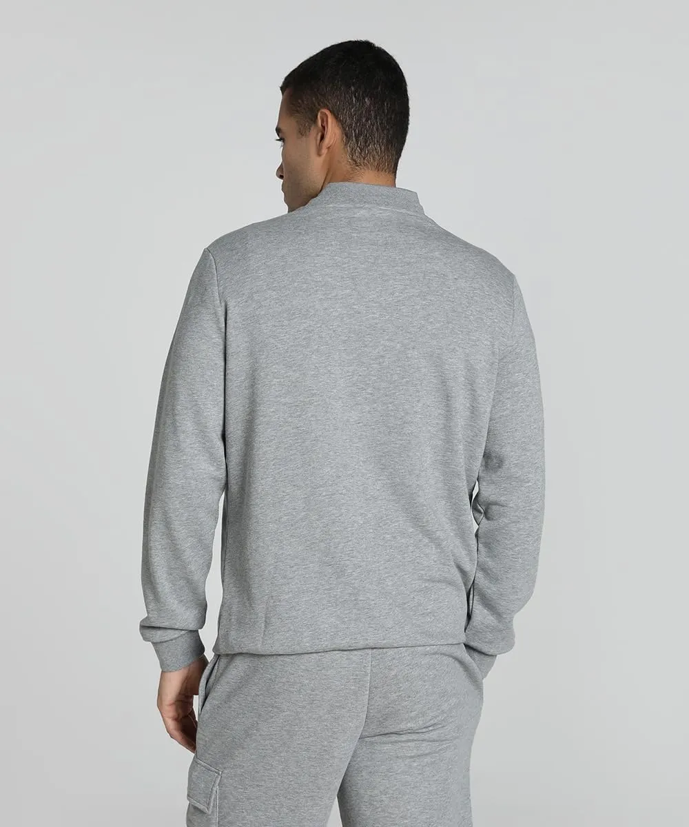 Puma Ess Small Logo Crew felpa grigia uomo taglia S
