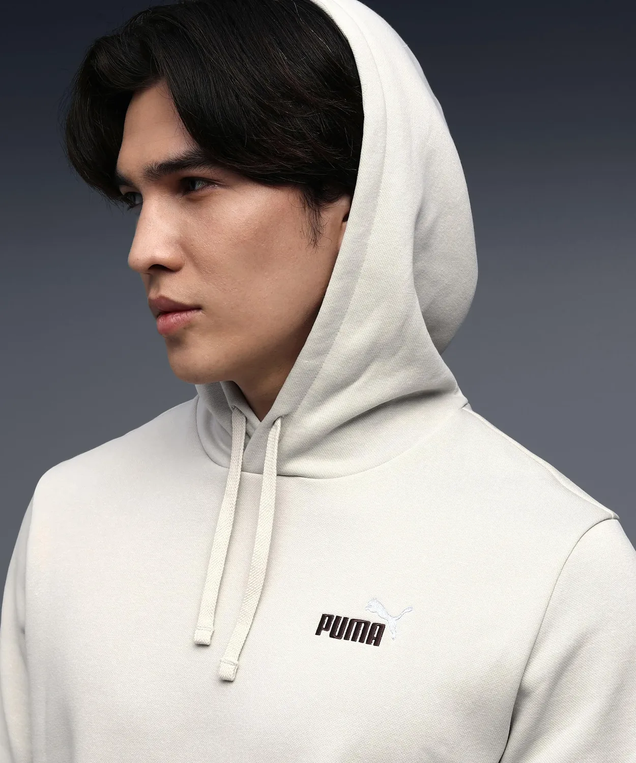 Puma Ess No 1 Logo Felpa con Cappuccio Uomo Nero Cotone