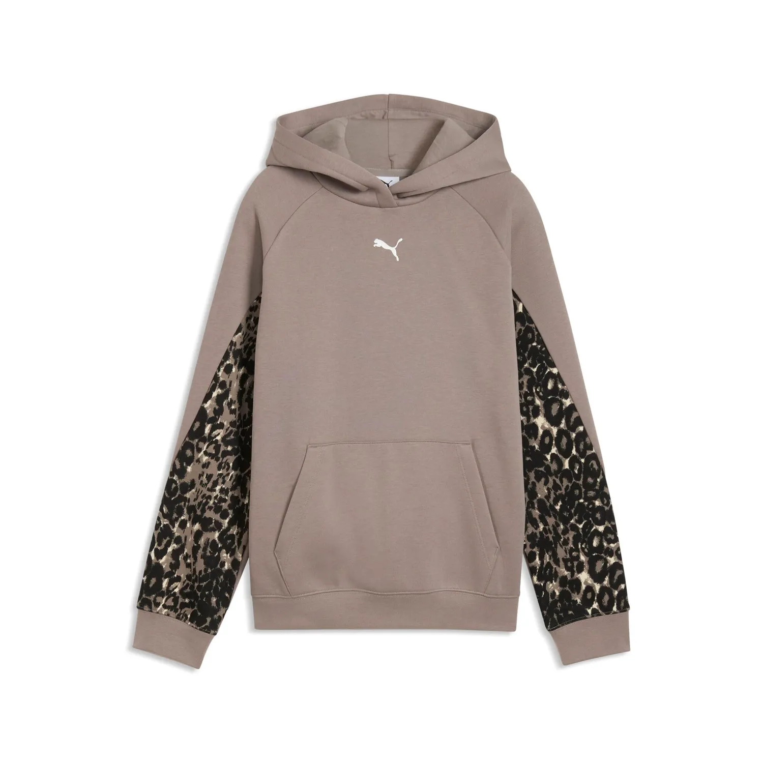 Puma Sport Animal Hoodie FL felpa bambina Mouse Gray