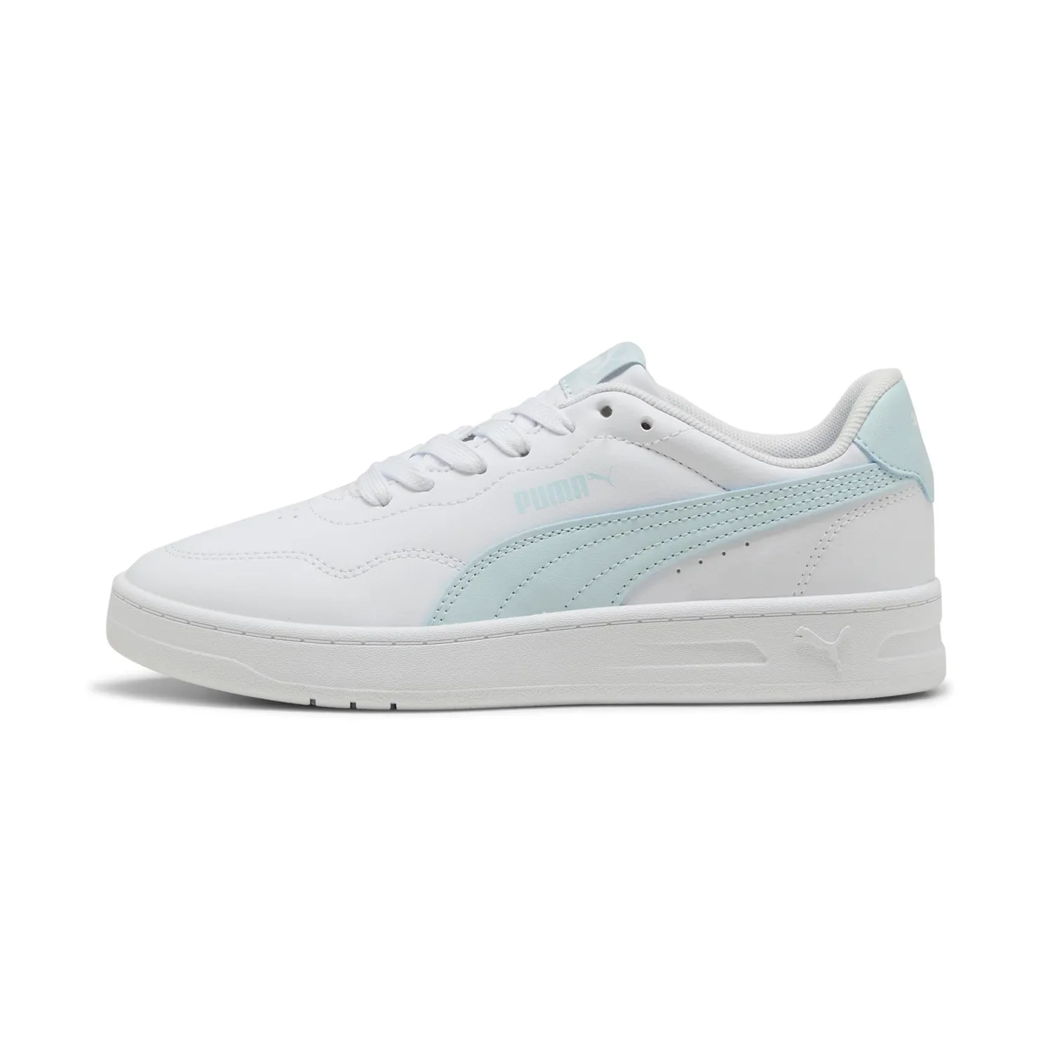 Puma Court Lally Jr sneakers bambina bianco azzurro