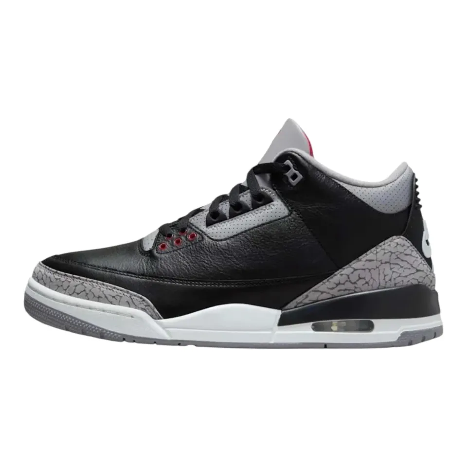 Nike Air Jordan 3 Retro scarpe uomo nero 11 pelle