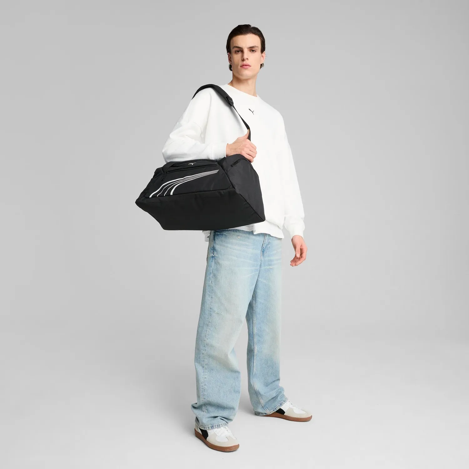 Puma Fundamentals borsa sportiva S 21L nera palestra