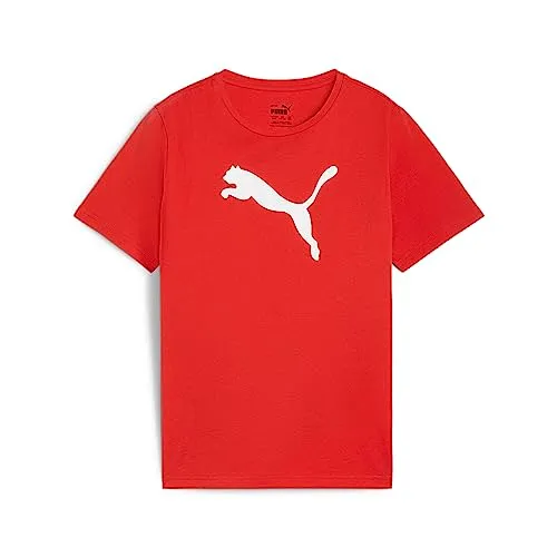 Puma Teamrise maglietta calcio bimbo 116-176 rossa cotone