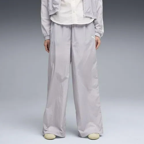 Puma Sport Relaxed Woven Pantaloni Donna Vibrant Silver