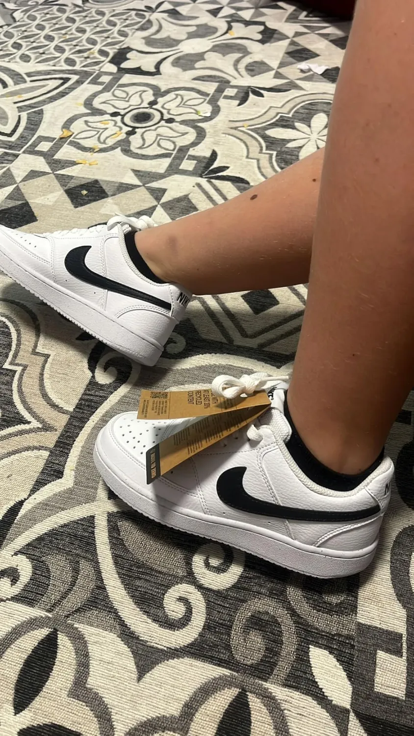 Nike Court Vision Low sneakers bianco nero 38.5 EU