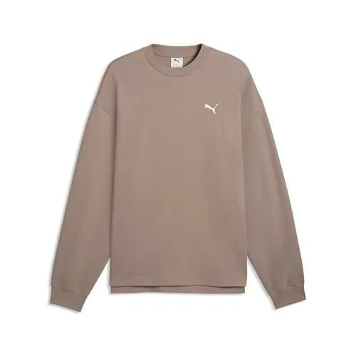 Puma Ess Elevated Relaxed Felpa Girocollo Uomo cotone