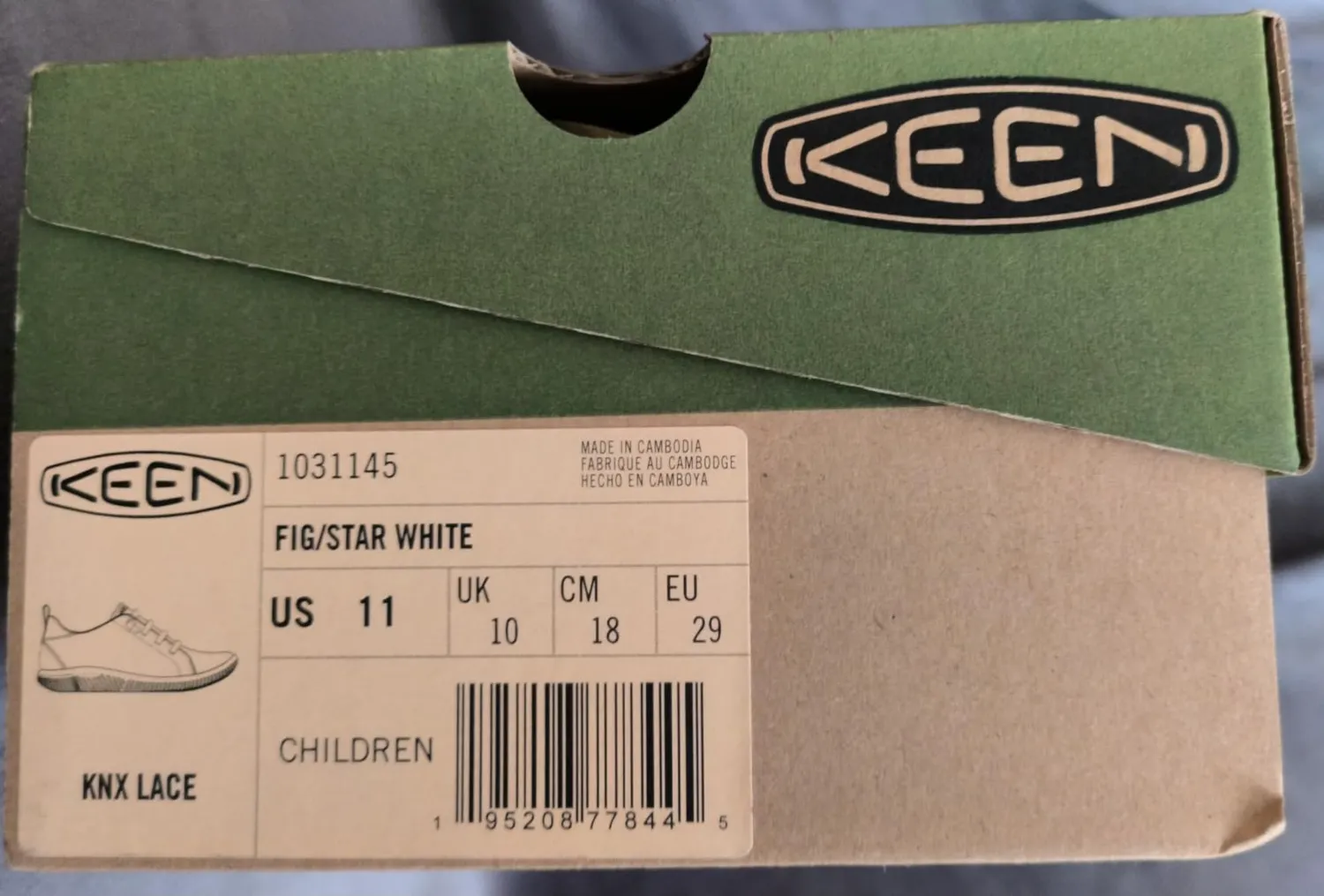 Keen KNX Lace sneakers bambini barefoot pelle leggera
