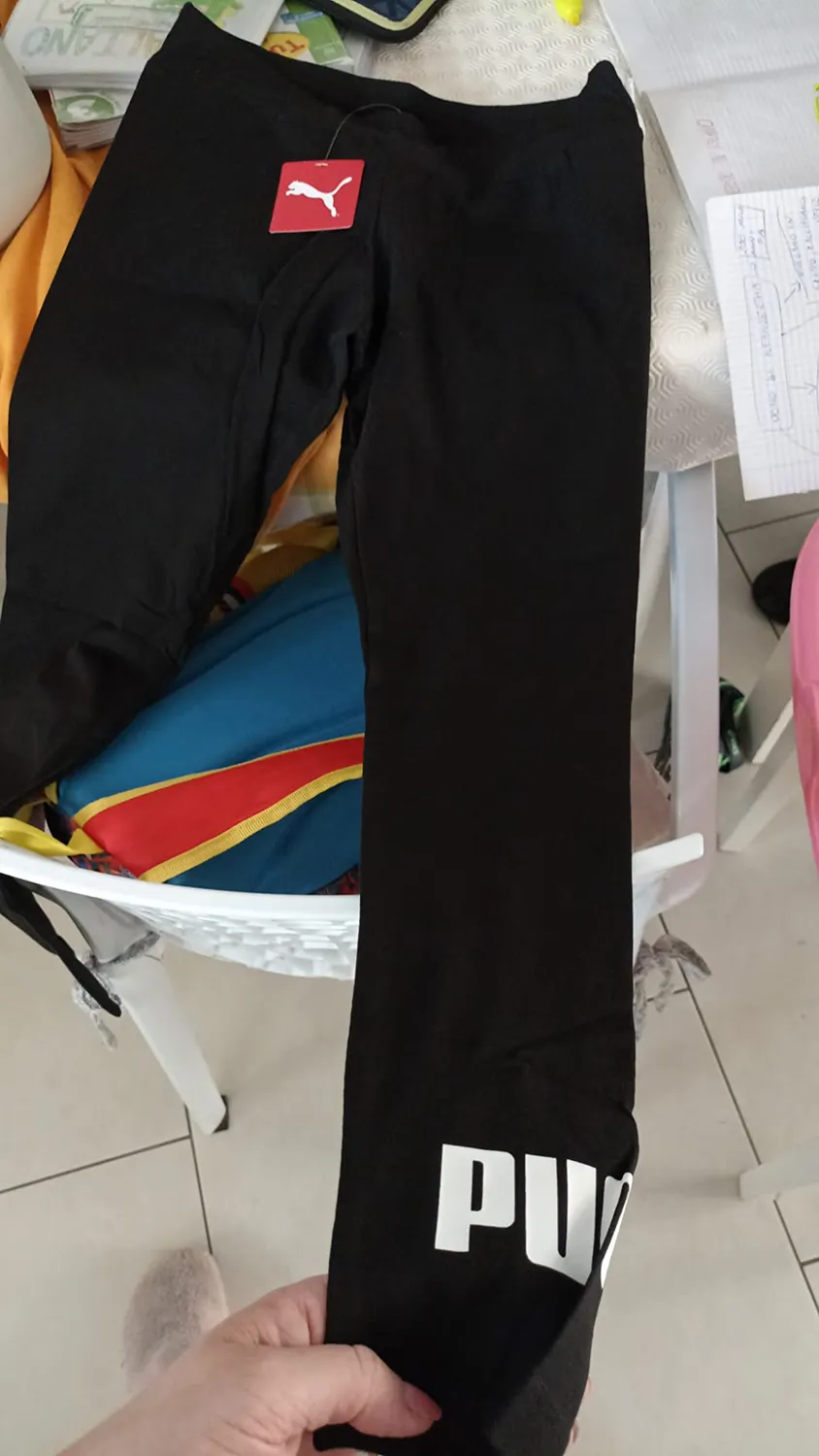 Puma Ess No.1 Logo leggings donna nero