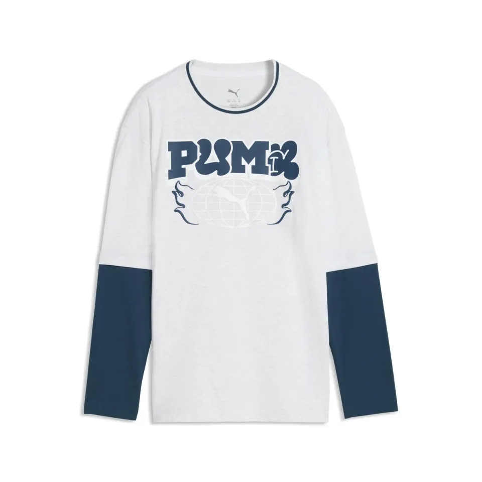 Puma Mid90s Relaxed Layered Longsleeve Tee B maglia bambino