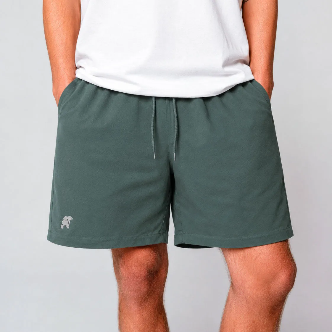 Karhu Trampas Shorts pantaloncini cotone verde elastico