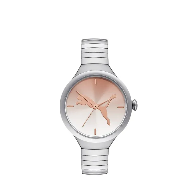 PUMA Contour orologio donna argento marrone quarzo