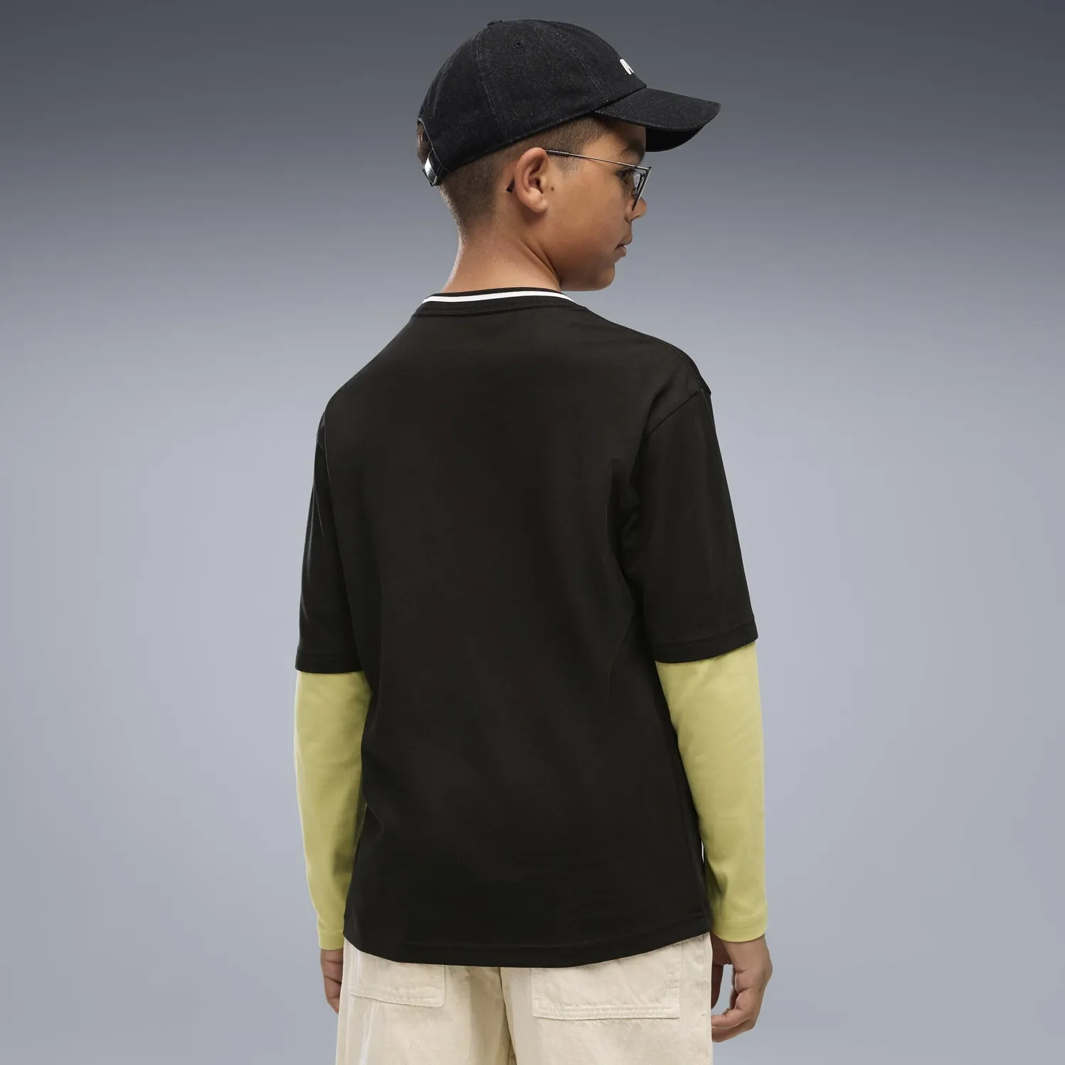 Puma Mid90s Relaxed Layered Longsleeve Tee B maglia bambino 1 pz