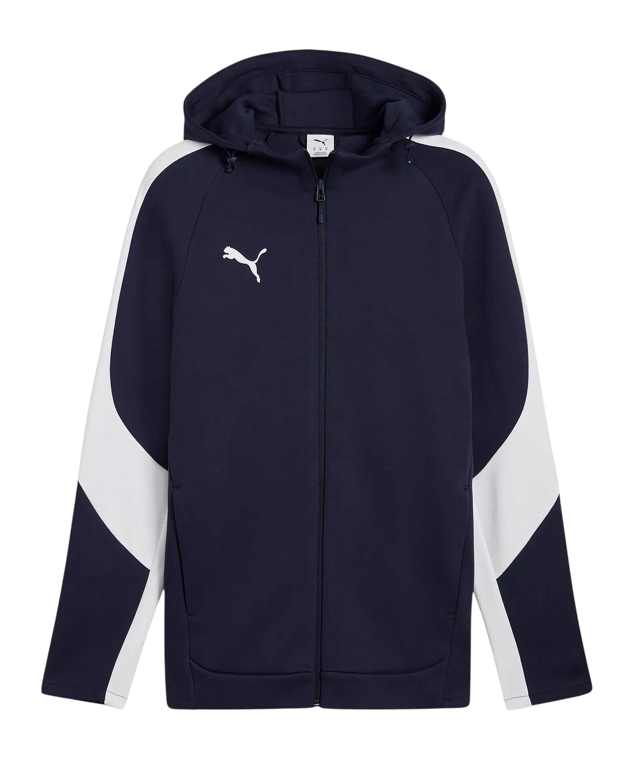 Puma Teamevostripe felpa uomo con cappuccio M grigia