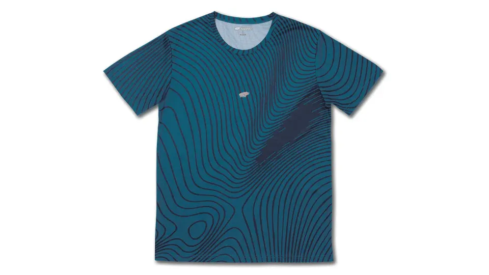 Karhu Running T-Shirt maglia uomo blu elasticizzata