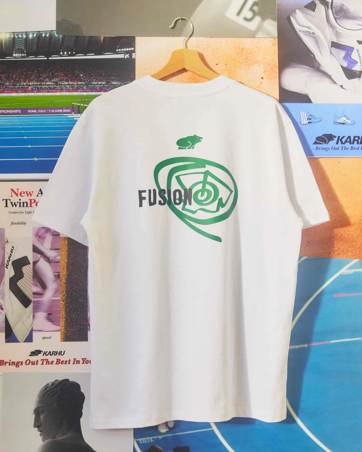 Karhu Fusion OG t-shirt bianca cotone unisex