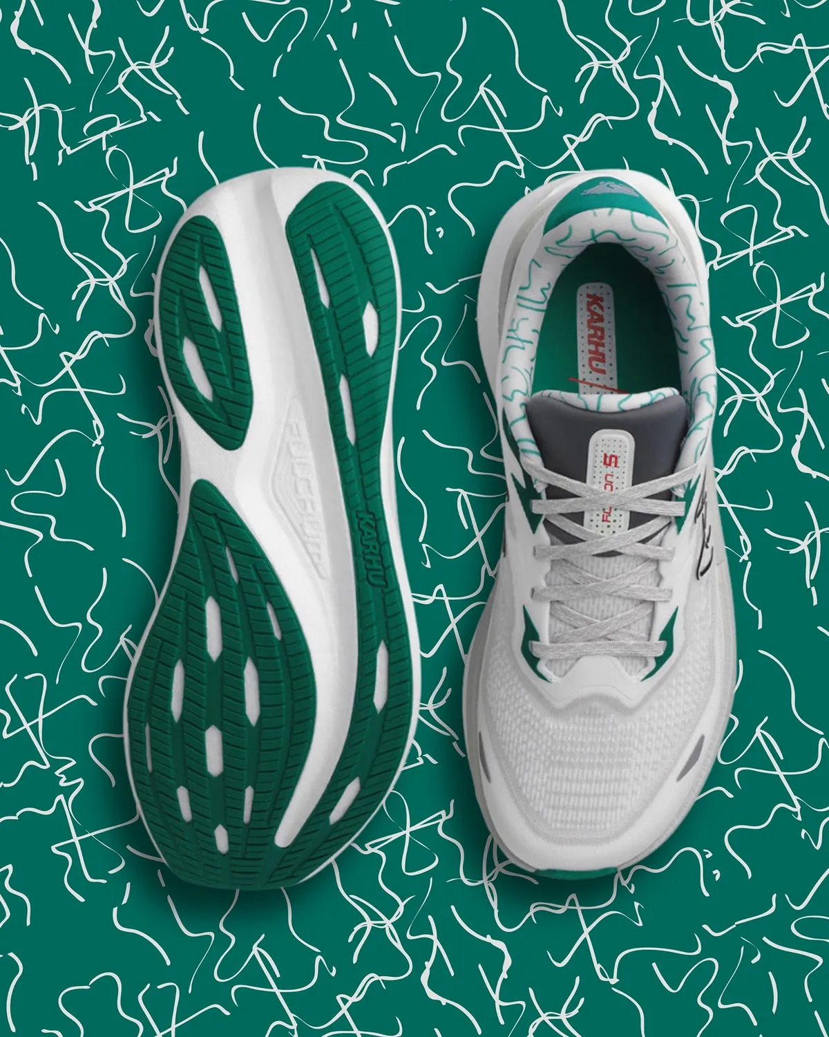 Karhu Fusion 5.0 scarpe running donna Blanc Ultramarine neutre