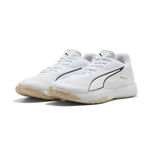 Puma Accelerate PRO 5 scarpe indoor unisex bianche