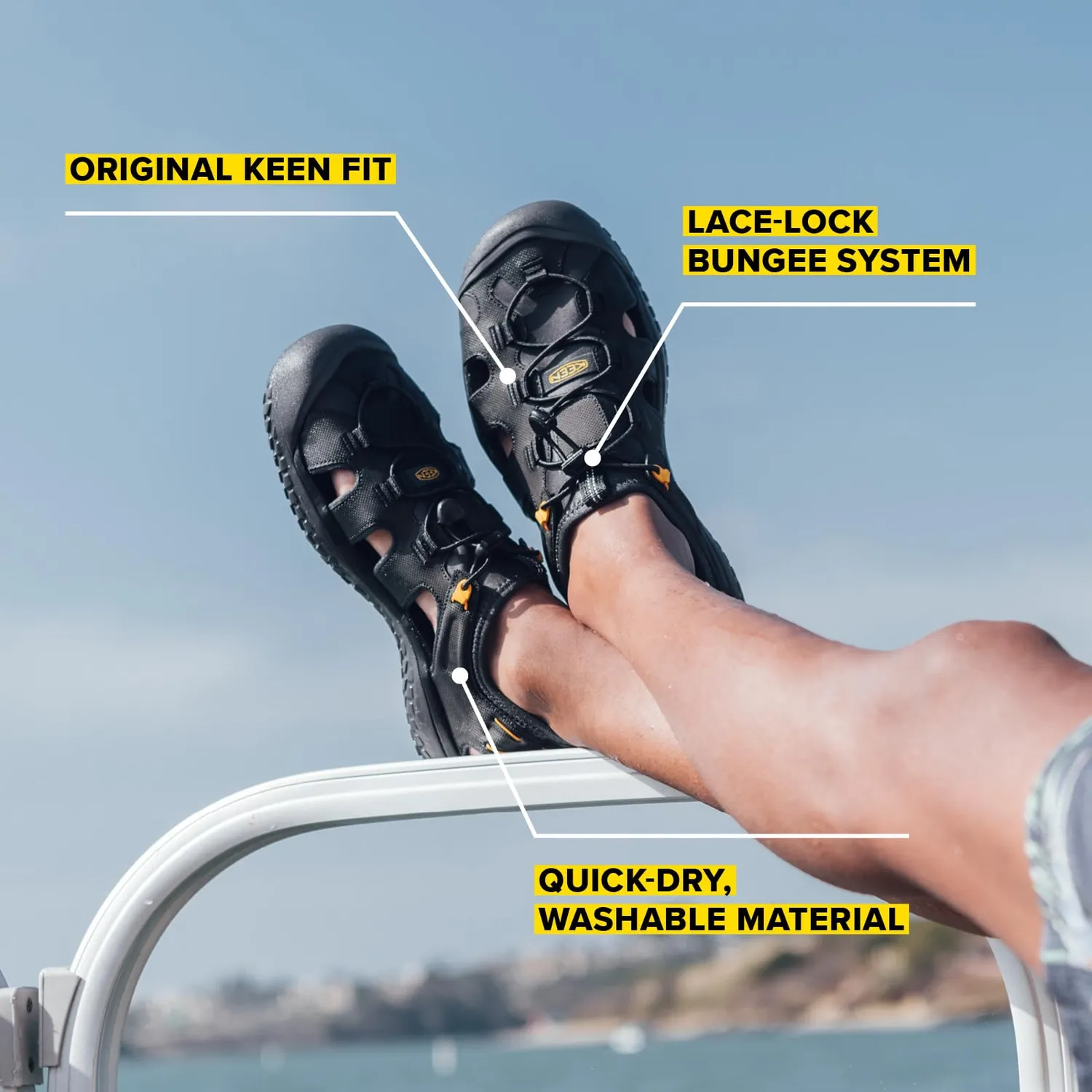 KEEN Solr scarpe acqua uomo punta chiusa