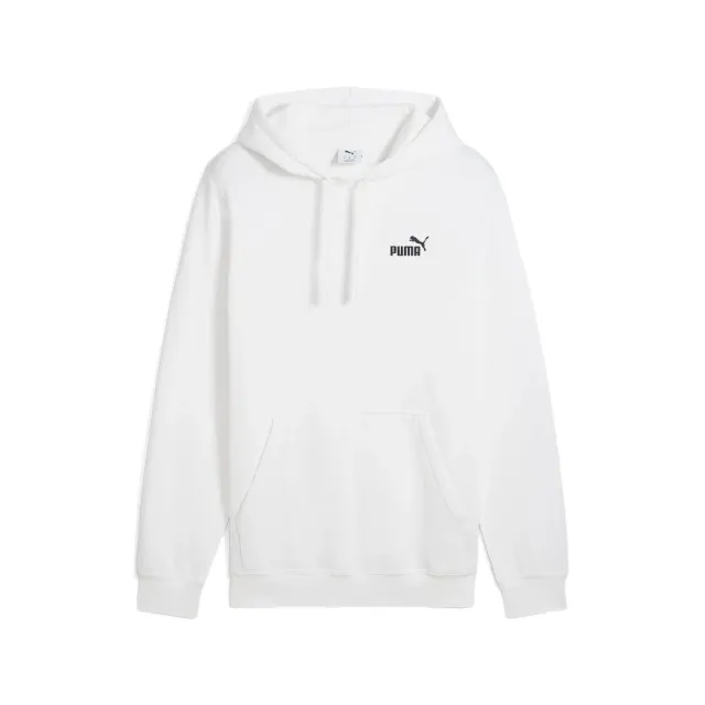 Puma Ess Small No.1 Logo felpa uomo bianca cappuccio