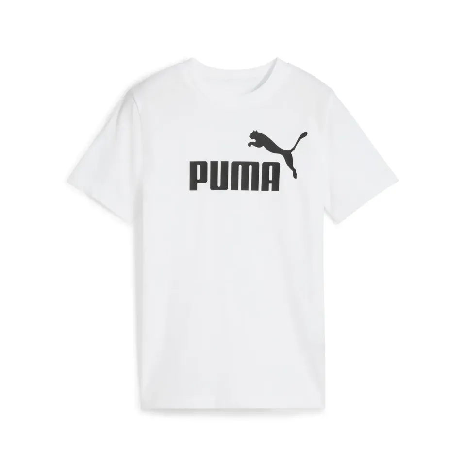 Puma Ess No.1 Logo t-shirt bambino bianco cotone taglia 176