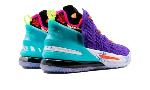 Nike LeBron 18 Scarpe Basket 45 EU Viola Multicolore