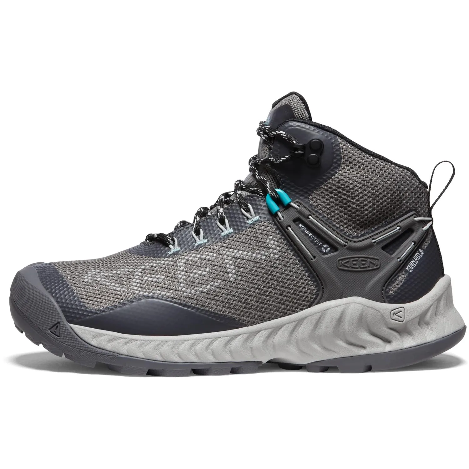 Keen Nxis Evo Mid scarponi trekking donna impermeabili grigio
