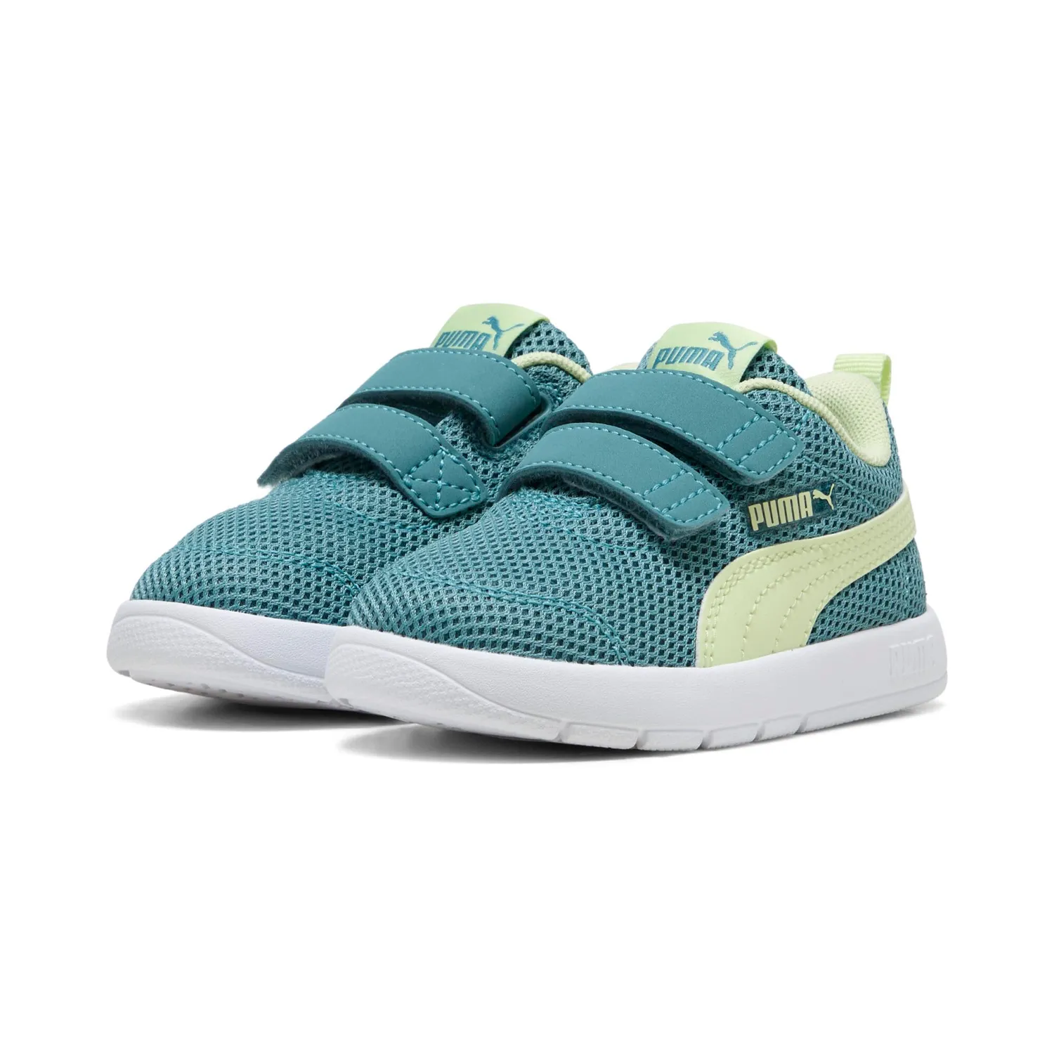 Puma Courtflex V3 398086 sneakers bimbo Blue Jewel mesh