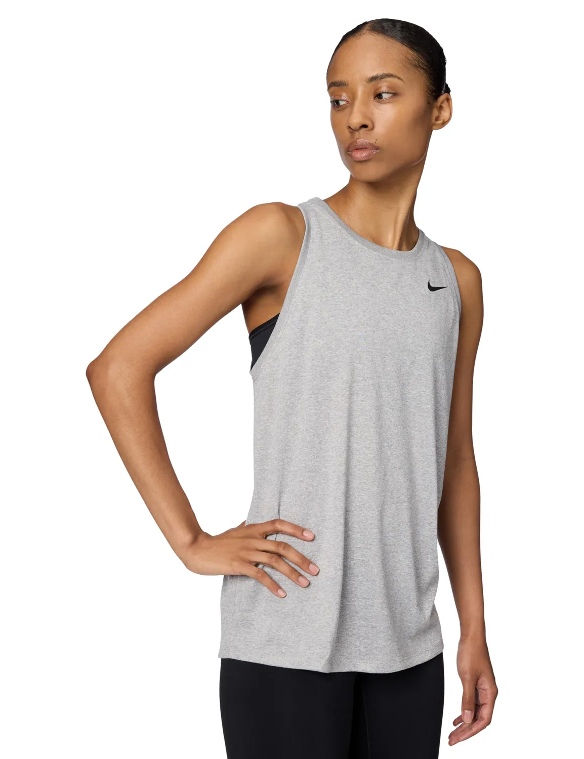 Nike NSW Air Tank Mock T-shirt donna XS bianco nero