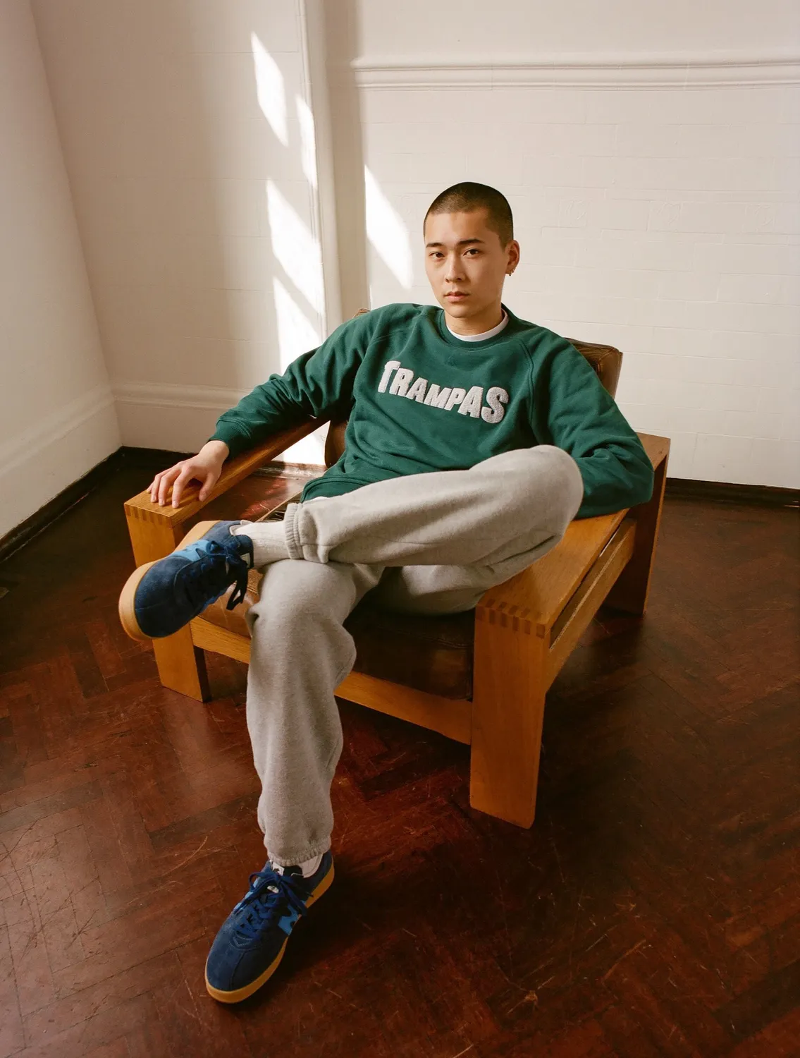 Karhu Trampas Logo felpa unisex verde cotone