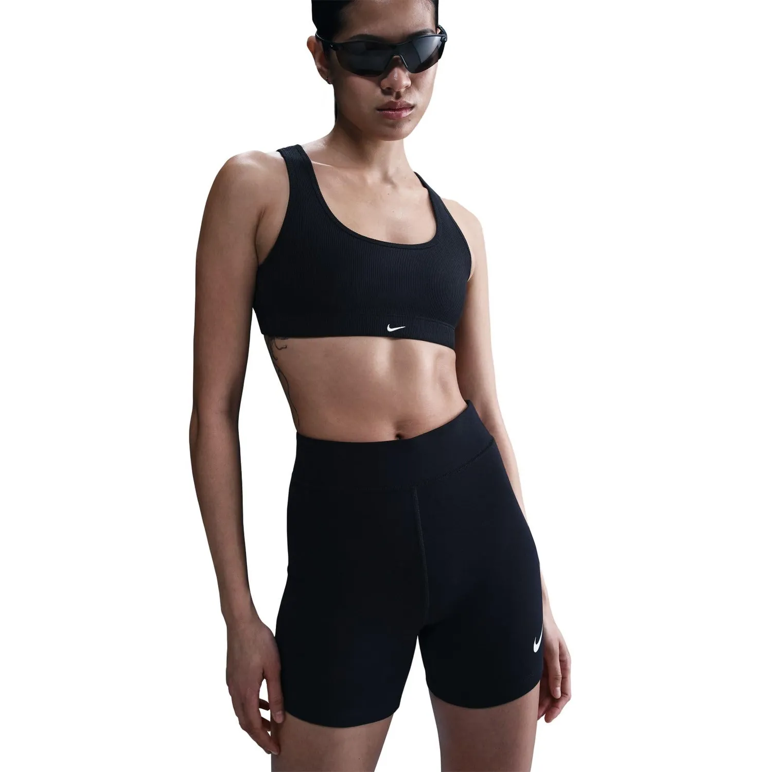 Nike Sportswear Classic bike shorts donna M neri vita alta