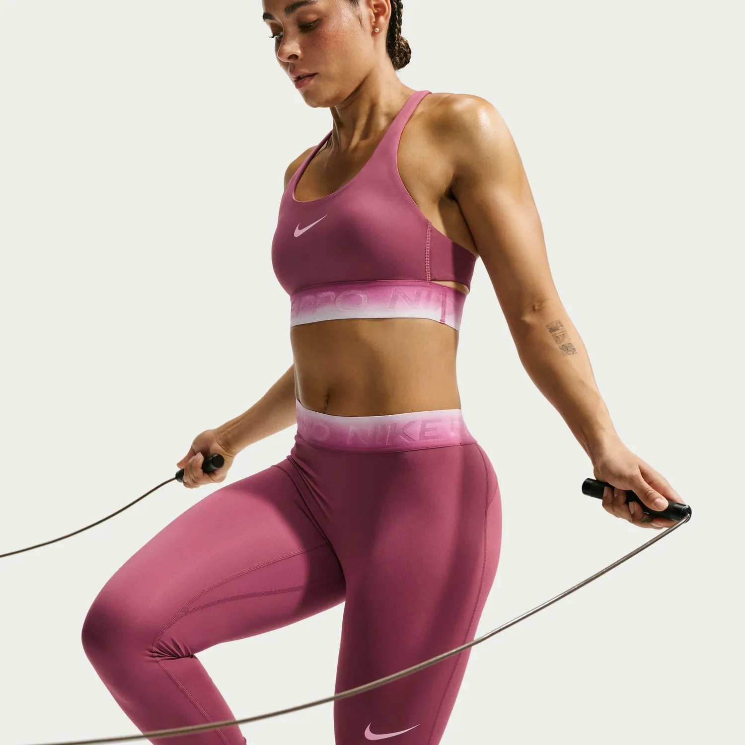 Nike Pro Leggings 7/8 Donna Dri-Fit vita media
