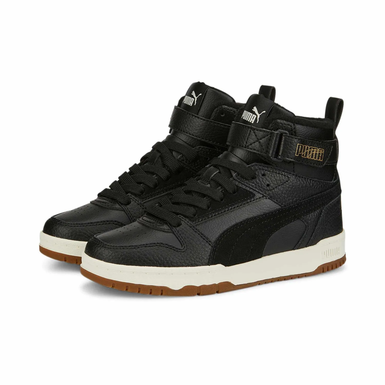 Puma RBD Game WTR Jr scarpe basket nere oro