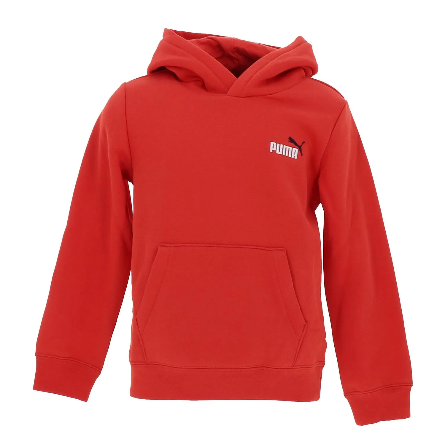 Puma Ess Logo felpa cappuccio bimbo nera calda